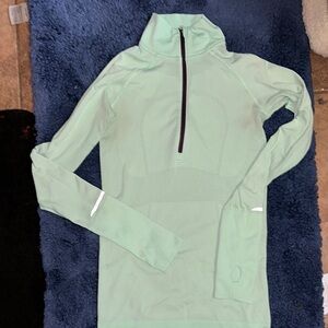 Lululemon Light Green Quarter-Zip Pullover